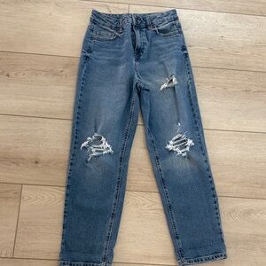 Distressed Blue Kids Jeans